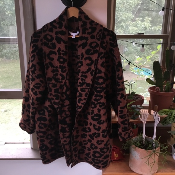 leopard print cardigan - Picture 1 of 4